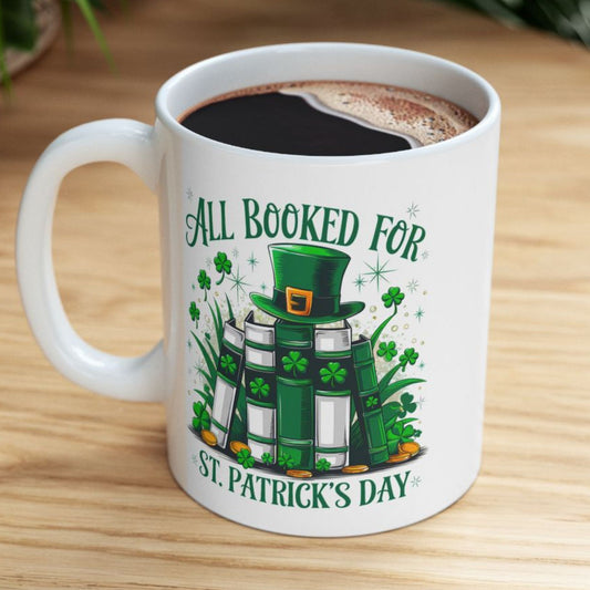 St. Patrick’s Day Mug for Book Lovers